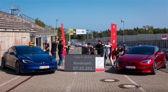 纽北最速量产电动车诞生!特斯拉Model S Plaid刷新最快圈速:领先保时捷8秒