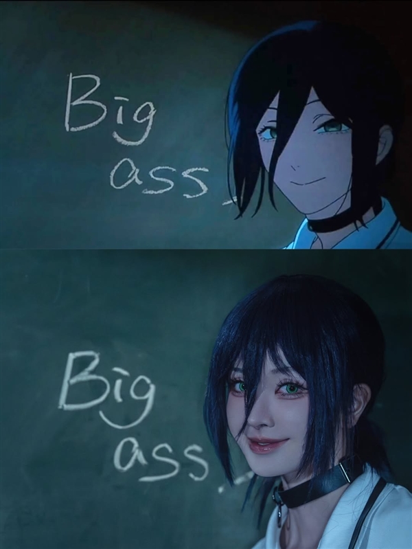 想成为电次! 美女coser还原《电锯人 蕾塞篇》泳池名场面